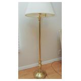 Brass cantilever floor lamp