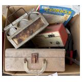 Vintage drink holder, radio.....