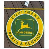 John Deere round sign