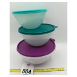 Tupperware heritage Wonderlire storage bowl set
