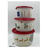 Tupperware Christmas One Touch Containers
