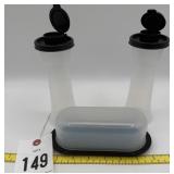 Tupperware Modular Mates Butter dish Salt & Pepper