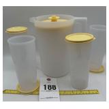 Classic Sheer Pitcher & Tumbler Tupperware set