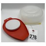 Chop N Pour cutting board & Microwave Plate Over