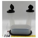 Tupperware Modular Mates Butter dish Salt & Pepper