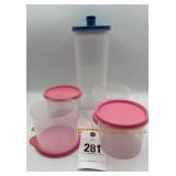 Slim Line Pitcher with Strainer & 4 containers