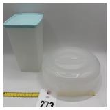 Tupperware Microwave Plate Over & Container