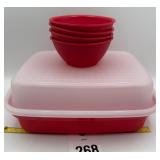 Tupperware Season-Serve dish & 4 Bowls
