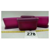 Tupperware Cubix Mini containers