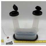 Tupperware Modular Mates Butter dish Salt & Pepper