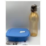 Tupperware CrystalWave dish & water bottle