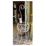 Wire chair plant holder