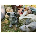 Animal statues decor