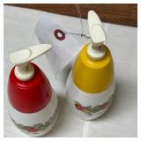 Vintage ketchup and mustard dispenser