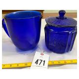 Blue Glass Dishs