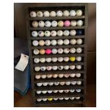 Golf balls and shelf