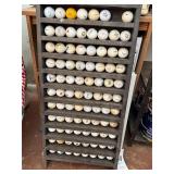 Golf balls and shelf