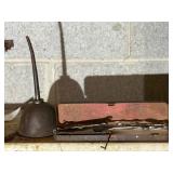 Oil Can, Small tools & box