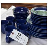 Dishes blue