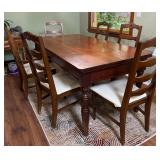 Wooden Dining room table & Chairs