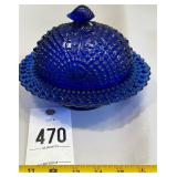 Blue Glass Candy Dish