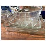 Salt & Pepper, Glass measuring dish....