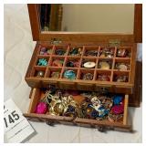 Costume Jewelry & box