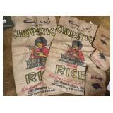 Advertising burlap bags