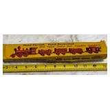 Hand carved back painted miniature wooden Train