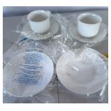 Tea cups, and saucers