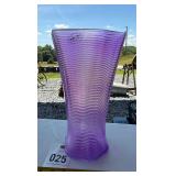 Purple glass vase