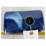 Blue Ceramic Art Container