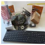 Keyboard, hat, and more