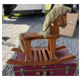 Wooden rocking horse
