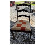 Wooden rocking chair, cushion seat