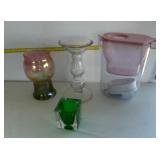 Glass lot and water pitcher