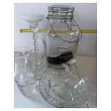 Glass picture and glasses