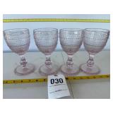 Pink glassware
