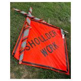 Road works signs with 1 stand