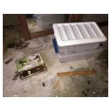 2 Plastic Containers/Lids + Door Lock
