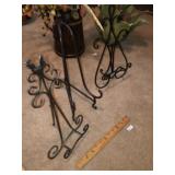 (3) Iron Easels