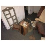 Wood Bin ~ Wood Shelf + Sm Bench Grp