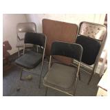 Samsonite Folding Card Table + 4 Chairs