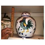 Rooster Covererd Jar