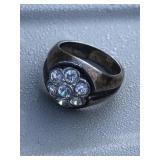 Mens Faux Diamond Ring