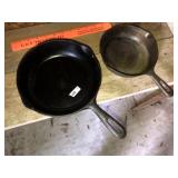 (2) Cast Iron Skillets
