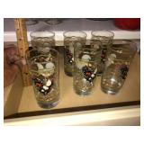 Set of Rooster Glasses