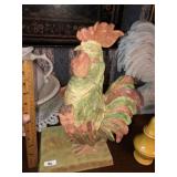 Resin Rooster Statue (14" Tall)
