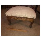 Vintage Walnut Foot Stool