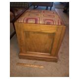 Custom Built Rolling Hardwood Stool